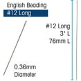 thumbnail image 4 of John James Extra Long Pearl Stringing Needles, Size 12, 10 Needles per Pack, Made in England, Use for Loom Weaving Beadwork, Pearl stringing and Jewel, 4 of 6