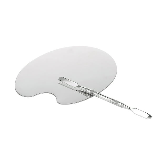 Stainless Steel Makeup Palette With - Stainless Steel Makeup Spatula Stainless Steel Makeup Palette With - Stainless Steel Makeup Spatula