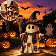 thumbnail image 5 of Halloween Resin Ghost with Broom Figurine, Adorable Handcrafted Halloween Decor for Rustic Fall Tiered Tray and Mantel Display, 5 of 8