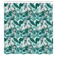 thumbnail image 3 of Ambesonne Hawaii Shower Curtain, Tropic Botanical Bloom Art, 69"Wx75"L, Teal Seafoam, 3 of 5