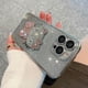 thumbnail image 3 of Funda de teléfono con incrustaciones de diamantes galvanizados en polvo Flash hello kitty para iphone Xr Xs 11 12 13 14 15 Pro Max 7 8 plus, 3 of 4