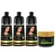 thumbnail image 1 of Herbishh Ultimate Hair Color Shampoo Kit for Grey Hair (3pcs Shampoo Dye +1 Argan Hair Mask) Smooth and Long Lasting, Men & Women, Easy & Quick to Use-Combo4 (Black), 1 of 5