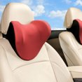 thumbnail image 3 of Almohada lo del coche Cómoda ergonómica Hebilla Lavable Desmontable Reposacabezas Cojín Asiento Almohada Viaje Conducción Hombro rojo yotijar Almohada para el cuello del coche, 3 of 8