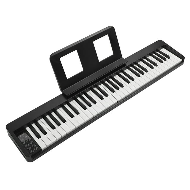 Piano Electrónico Plegable, Teclado Recargable De Tamaño Completo Con Tonos Claros, Principiante, Portátil Para La Práctica En El Hogar