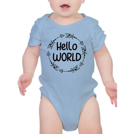 

Hello World Arrow Wreath Bodysuit Infant -Smartprints Designs 18 Months