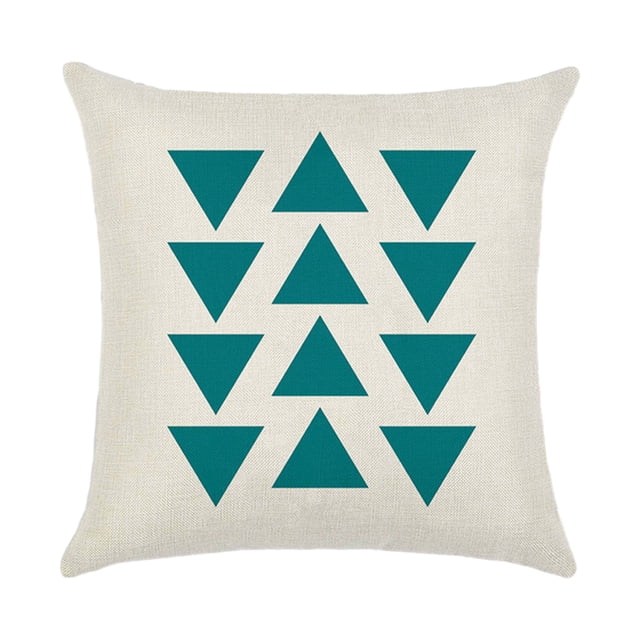 Monstrate Funda de cojín geométrica hipoalergénica no tóxica para sofá, funda clásica de poliéster para cojines y sillas Decoración del hogar estilo 7
