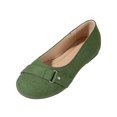 thumbnail image 2 of Willtoo Women’s Metal Buckle Strap Ballet Flats, Round Toe Slip‑on Dress Casual Shoes, Soft Light‑Weight Flat Footwear Office Daily Business Comfortable Walking Shoes, 2 of 5