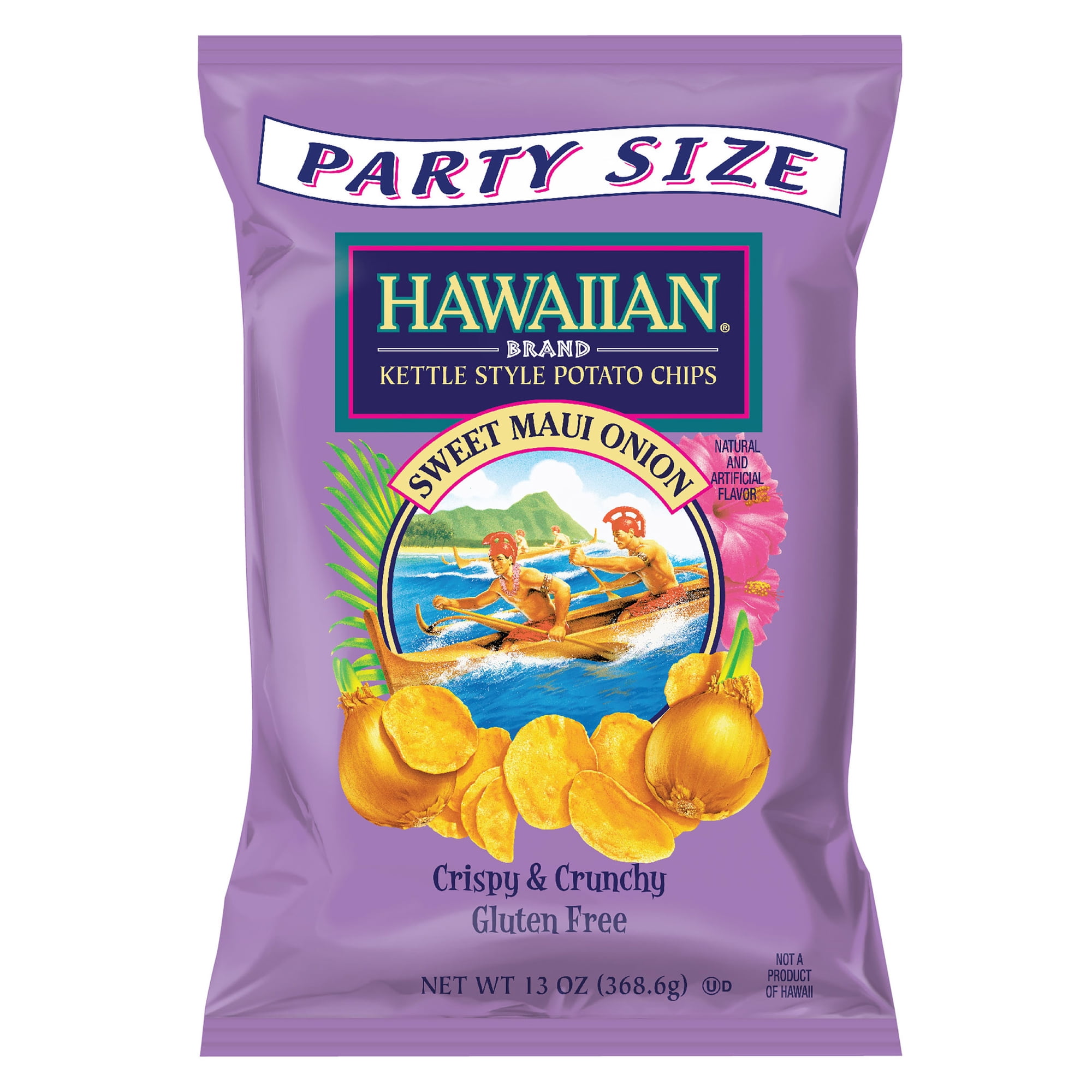 13 oz Hawaiian Brand Sweet Maui Onion Kettle Style Potato Chips