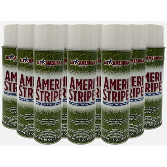 White Athletic Field Marking Spray Paint - 1 Case Pack (12 Cans) 18 oz of Paint per Can