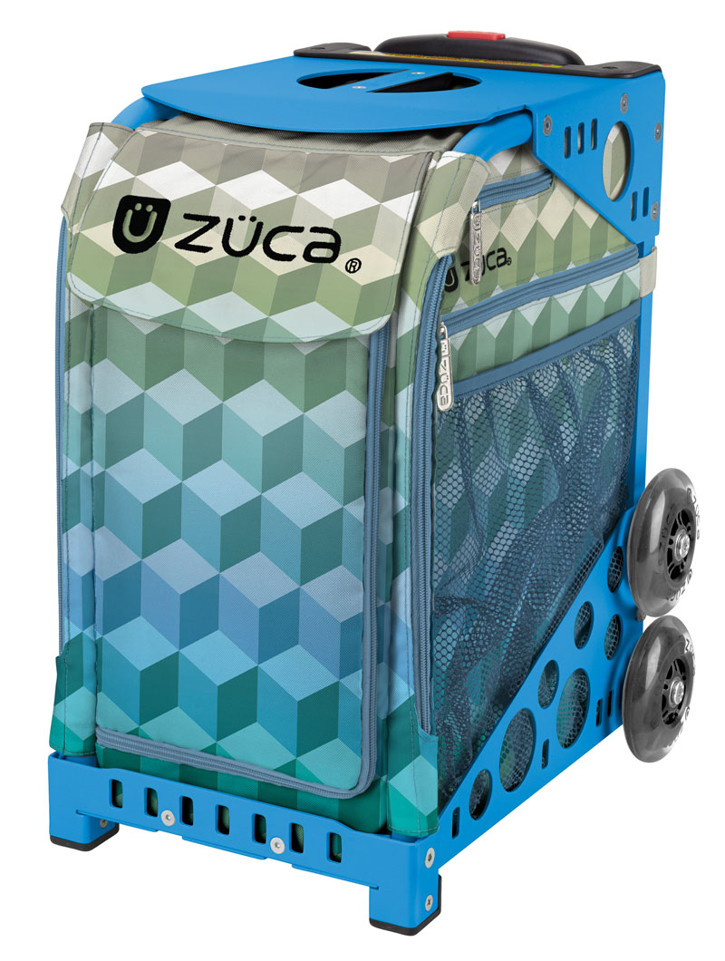 Zuca 18" Sport Bag - Cubizm with 1 Large and 2 Mini Utility Pouch (Blue Frame) - image 2 of 8