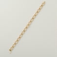 thumbnail image 5 of Men's Diamond Chain Link Bracelet, 14K Solid Gold, Natural Diamonds, Linked Cuban Bracelet, Geometric Jewelry, Ready To Ship, IGI Certified, 5 of 8