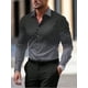 thumbnail image 1 of Nueva camisa que cambia de color para hombre con patrón de puntos de luz de estrellas de alta definición, moderna e informal, cómoda y transpirable., 1 of 6