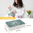 thumbnail image 5 of Easter Elegant PU Leather Jewelry Organizer Box with Removable Compartment - Portable Earring Organizer, 5 of 6