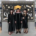 OULII Polyester Graduation Backdrop Banner with Decorative Patterns for ...