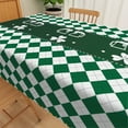 thumbnail image 2 of Mizhona St.Patricks Day Rectangle Tablecloth Green Clover Table Cloth for Dinning,Kitchen,Party，54" x 72", 2 of 6
