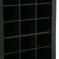 thumbnail image 5 of MAYEERTY Stylish Design 30 Shoe Cubby Console, Contemporary Shoe Cabinet with Multiple Storage Capacity, Free Standing Tall Cabinet with Versatile Use for Hallway, Bedroom, Black, 5 of 16