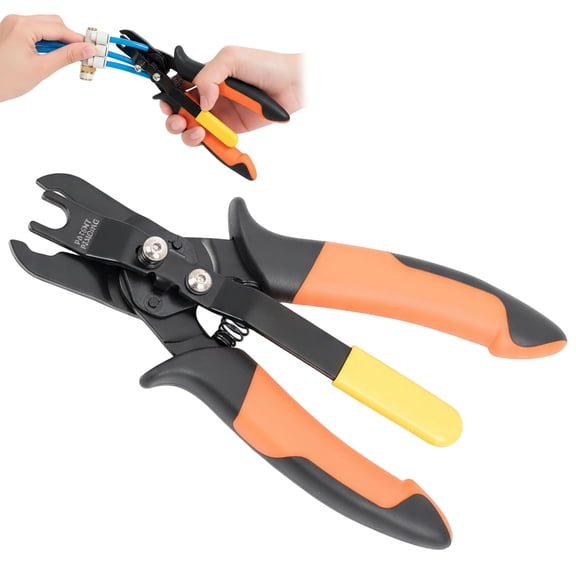 1/2PCS Push to Fittings Disconnect Tong Tool for Removing Push-fit Pneumatic Fittings 1/4 5/16 3/8 1/2 (6mm 8mm 10mm 12mm) Quick Air Hose Fittings Removal Tool Air Line Release Pliers