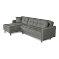 thumbnail image 4 of Sofá Cama Modular Makora de Lino Gris Claro Reversible, 4 of 9