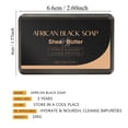 thumbnail image 3 of African Black Soap for Face and Body, Natural Detoxifying Cleansing Bar, Deep Pore Exfoliator for Acne – 100g, 3 of 7