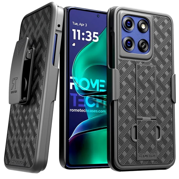 Motorola Moto G Stylus 5G (2025) Belt Clip Holster Case - Black