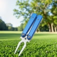 thumbnail image 7 of Turf Divot with Foldable Pivots & Grooves Golf Putting Green Fork for Balls Maintenance Tool, 7 of 7