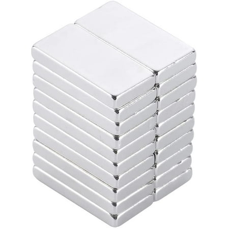 

20 pieces of strong cube block strong magnet rare earth N35 neodymium Strong Permanent Rare Earth Magnets for Fridge DIY Building 20 x 10 x 2mm