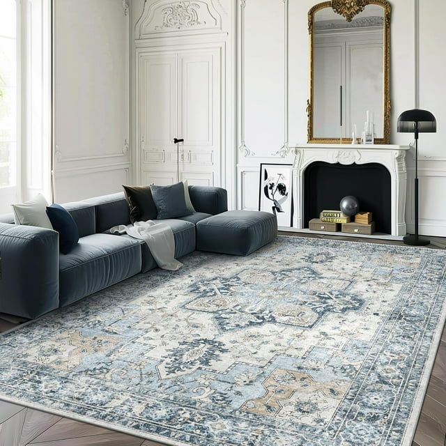 Area Rugs x for Living Room Machine Washable Rug for Hallway Kitchen Low Pile Print Rug for Bedroom Dining Room Home Office