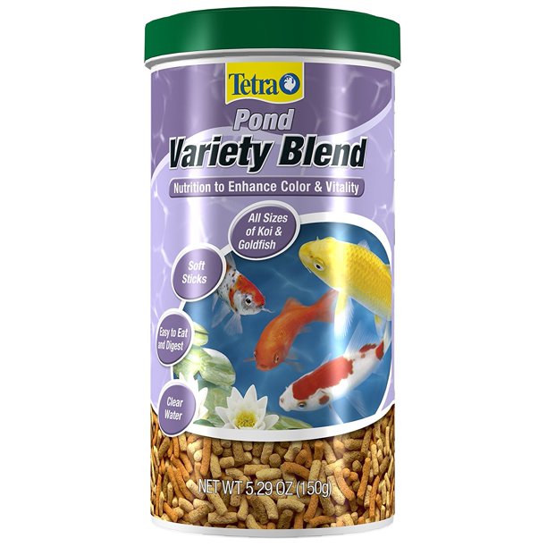 Tetra TetraPond Variety Blend 5.29 Ounces, Pond Fish Food, for Goldfish
