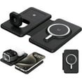 thumbnail image 6 of Wireless Charger for iPhione: 3 in 1 Foldable Charging Station Compatible for iphone 15/14/13/Pro/Max& iWatch Series& AirPods 3/2/Pro, Black, 6 of 8