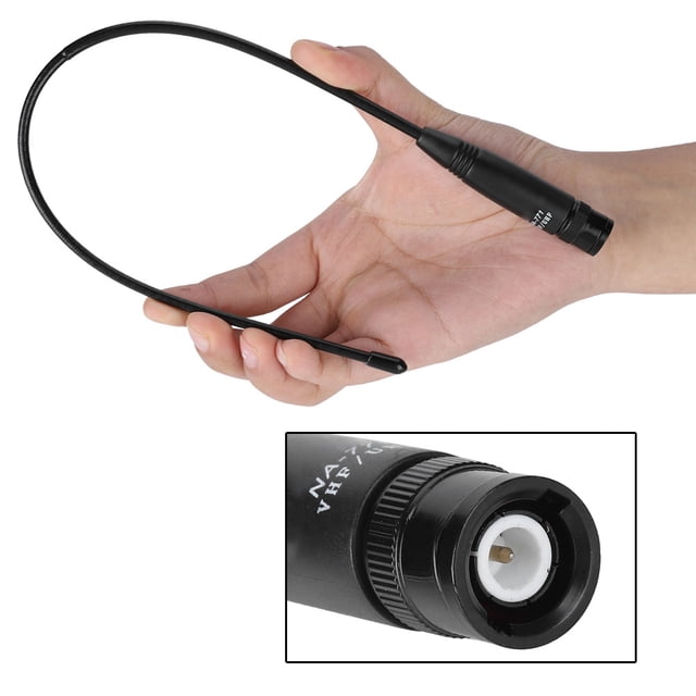 Antena BNC, Antena De Banda Dual De 38 Cm Frecuencia Dual Uso Conveniente Amplia Aplicación Suave Para Walkie Talkie