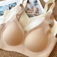 thumbnail image 4 of Levmjia Women Seamless Bra Comfortable Wireless T Shirt Bras Soft Support Breathable Everyday Wear Lightly Padded Underwire Free Lace Underwear, 4 of 9