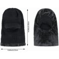 thumbnail image 5 of TAGVO 2 Pack Winter Knitted Balaclava Beanie Hat Warm Cycling Ski Mask, Women Windproof Hood, Balaclavas Heavyweight Thermal Fleece, Black&Grey, 5 of 8