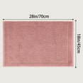 thumbnail image 7 of Unique Bargains Luxury Bath Mat Cotton Absorbent Hotel Spa Shower Floor Towel Pink, 7 of 7