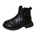 thumbnail image 3 of Toddler Girls Fall Winter Fashion Boots Casual Side Zipper Girls Shoes, 3 of 6