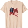 thumbnail image 5 of Levmjia Womens Top Printed T-Shirt Short Sleeve Round Neck Casual Fashion Independence Day Comfortable Pullover Tee Daily Wear, 5 of 5