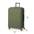 thumbnail image 4 of iFLY Venture 2-Piece Expandable Hardside Spinner Luggage Set , 20" Carry-on and 28" Checked Luggage, Olive, 4 of 7