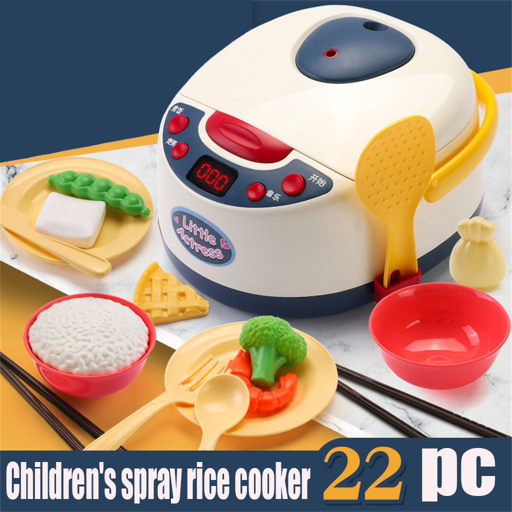 Children's Spray Rice Cooker Toy Gift Kitchen Pretend Play Accessories