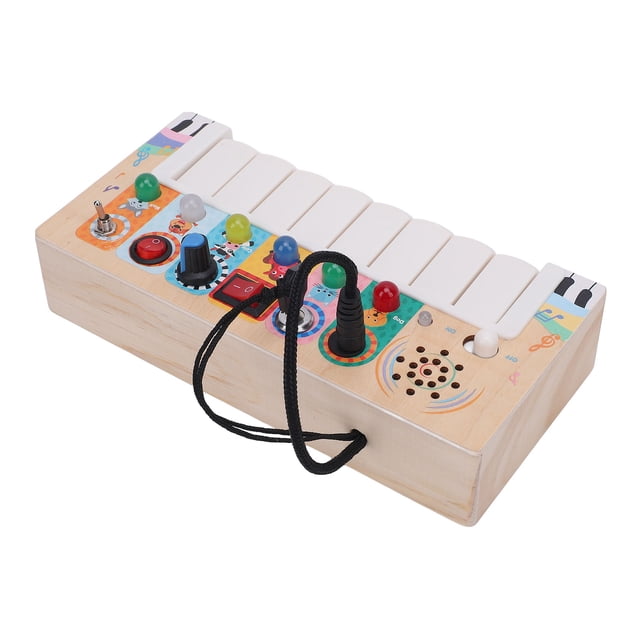 Electronic Piano Board, Multifunctional Board Toy White Keyboard Multi Analog Switch Cartoon Patterns for Daily Entertainment