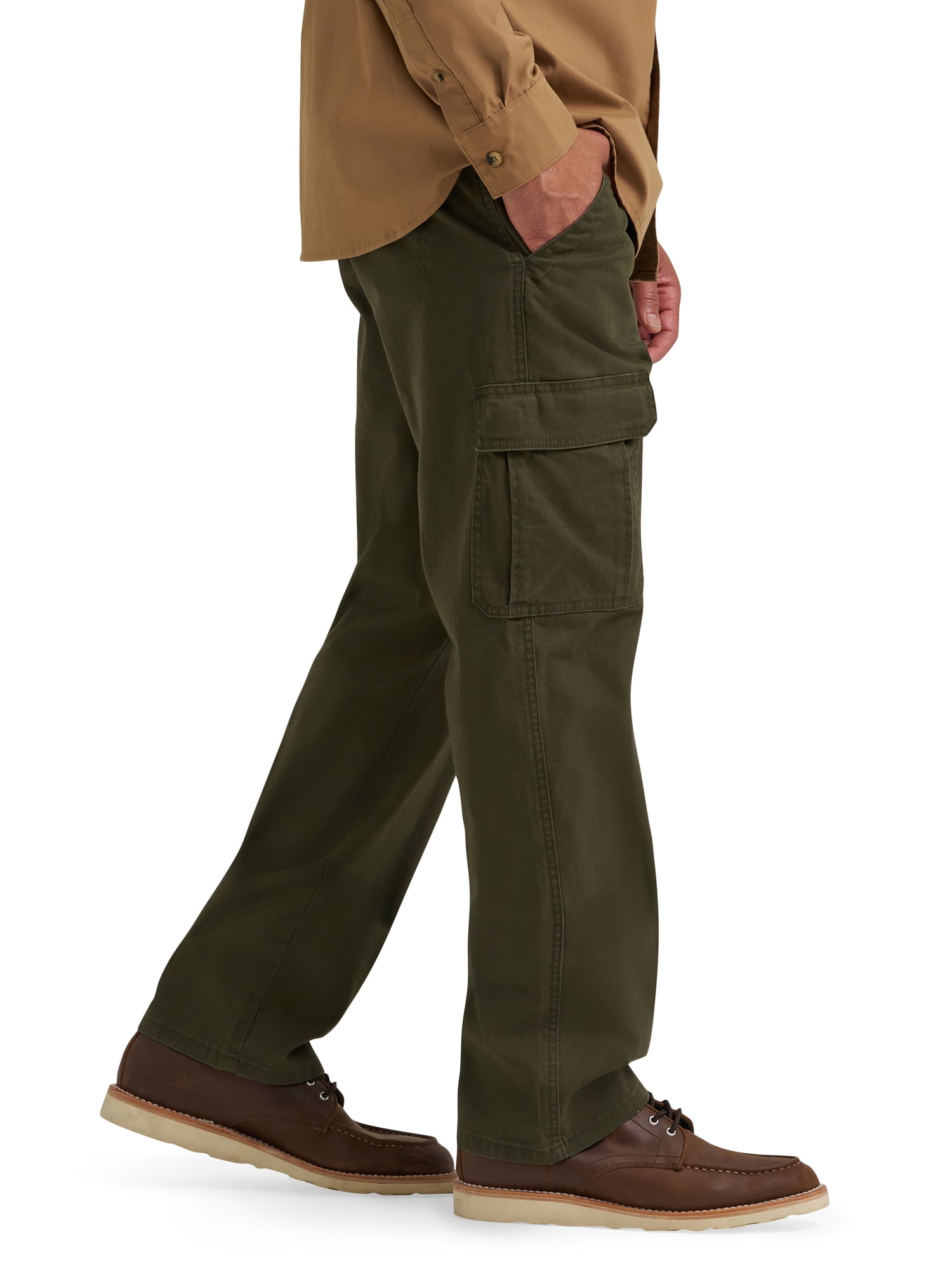 Wrangler Men's and Big Men's Relaxed Fit Cargo Pants With Stretch