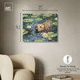 thumbnail image 5 of Monet Water Lilies Dog Rustic Chic Farmhouse Canvas Wall Art by Art Remedy, Gallery Wrapped, 30"x24", 5 of 7