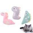 thumbnail image 3 of CIMAXIC 3Pcs Funny Cat Game Plush Toys Educational Toy Creative Cat Playing Props Cat Teaser Interactive Toy (Random Style, Assorted Color),4.92"X3.35"X0.98", 3 of 5