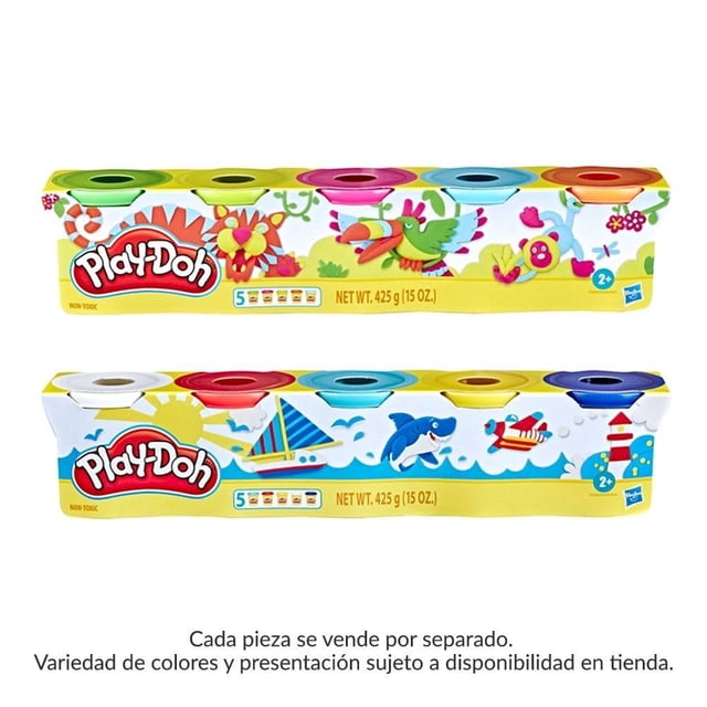 Set de Juego Hasbro Play-Doh Paquete de 5 latas de 3oz Varios modelos 1 pieza