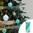 thumbnail image 5 of Honeeladyy Christmas Balls Ornaments, 24Pcs Shatterproof Xmas Tree Decorations, Hanging Bulbs Baubles Set with String for Home Party Holiday Decor, 2.36 inch/60mm, Blue, 5 of 6