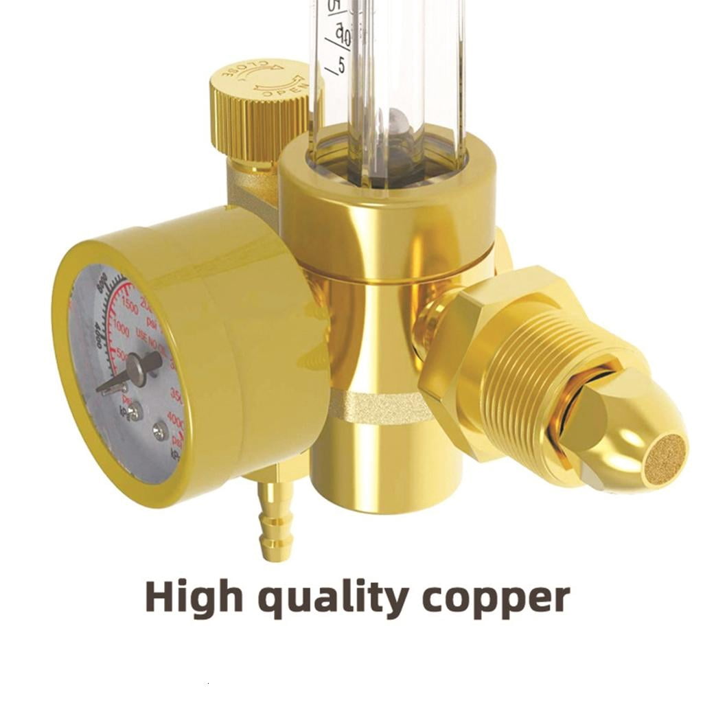 CEORPER Argon CO2 Welder Regulator with American CGA580 Connection for Metal Fabrication