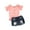 Girls Tops-Pink, variant on !KkSLirnhs 100 Girls Shirts Size 8 Summer Girl one-shoulder Top +hot Pants Shorts Two-piece Suit Pink