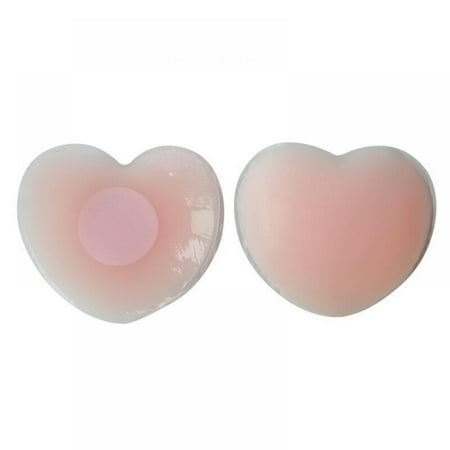 

Feiona Women Nipple Pad Reusable Adhesive Nipple Cover Seamless Silicone Cover Waterproof Breast Petal Nipple Pads