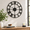 Black-30in, variant on 24in Black Metal Roman Numeral Wall Clock, Indoor Outdoor Decorative Oversized Timepiece