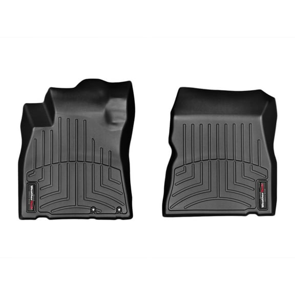 WeatherTech Custom Fit FloorLiners compatible with Nissan Versa, Versa Note - 1st Row (Driver & Passenger), Black