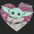 thumbnail image 2 of Women's Star Wars: The Mandalorian Grogu Heart Portrait Graphic Maternity T-Shirt, 2 of 2