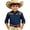 Navy, variant on Gunia Boys Western Cowboy Shirts Children Fashion Chest Print Casual Large Sized Long Sleeved Collar Shirt Tshirt Boys Grey 12-13 Years